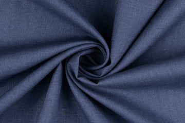 Leinen, uni, gewaschen, jeansblau, 0,5 m